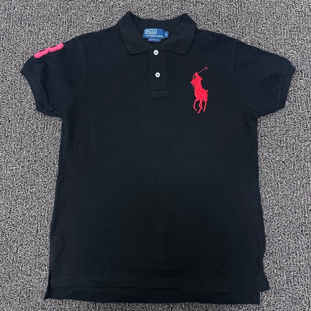 POLO 폴로 랄프로렌 빅포니 카라티 여성 반팔티셔츠 블랙 M