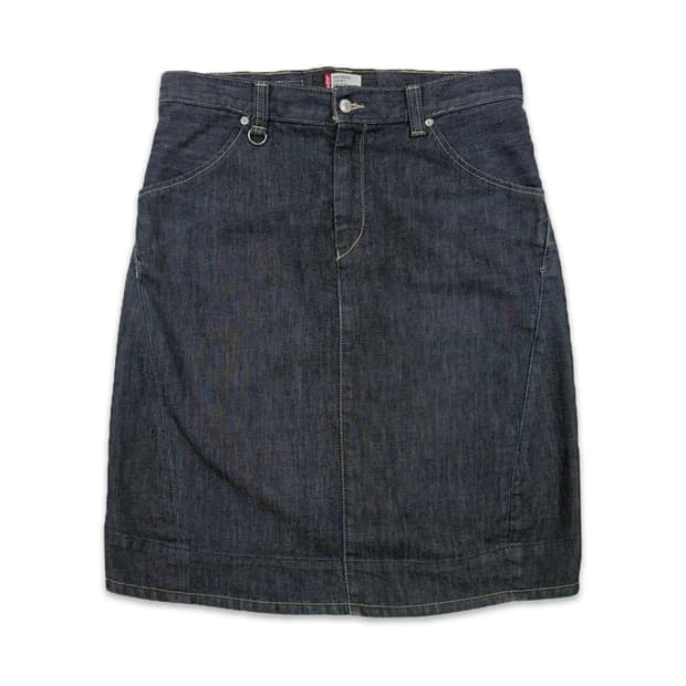 빈티지 리바이스 엔지니어드진 미디 스커트