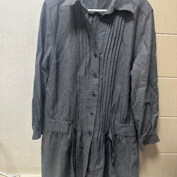일본 빈티지 셔츠 면재질 원피스