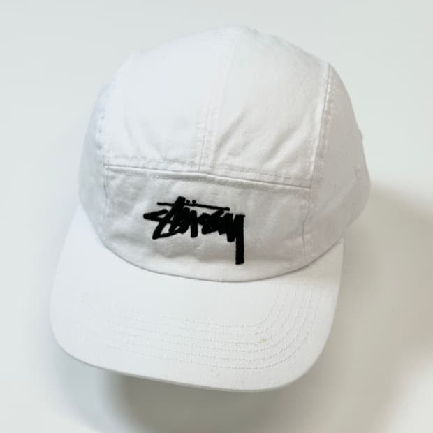 스투시 6패널볼캡 화이트