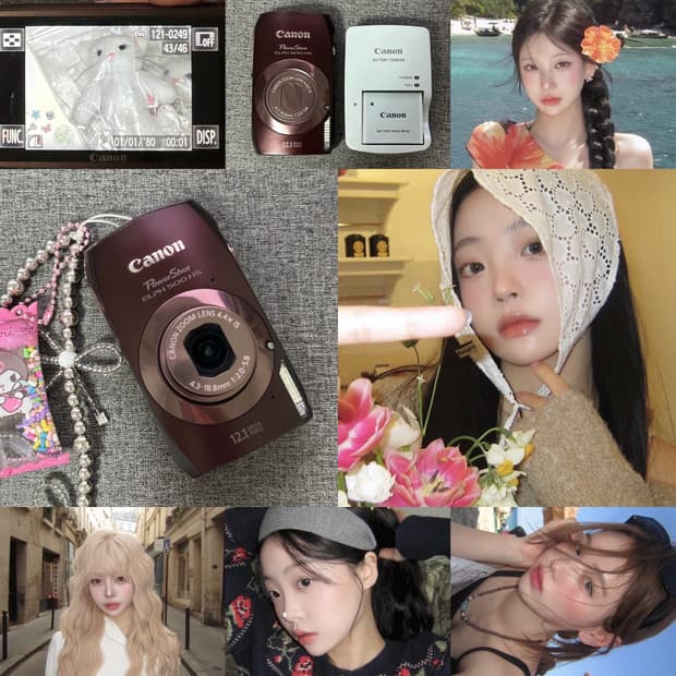초민트급 환연 민경 유림 디카🍩 캐논 ixus 익서스310 hs 브라운