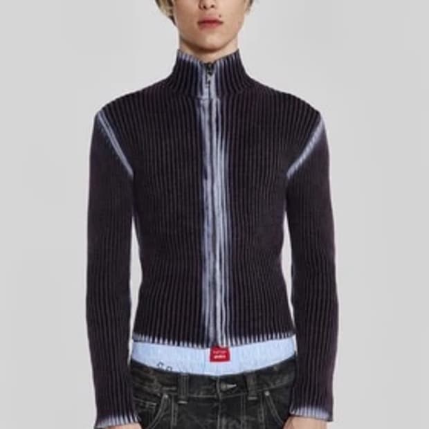 제이디드 런던 니트 집업 M 사이즈 구매합니다