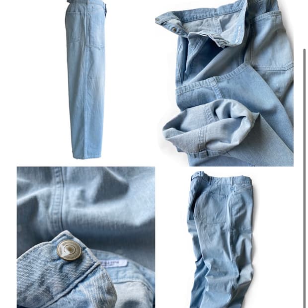Maatees&sons 밀리터리 블리치 데님