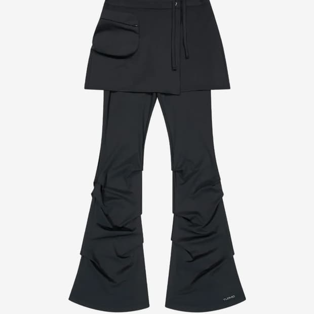 뚜오미오 strappy skirt pants black 1 사이즈