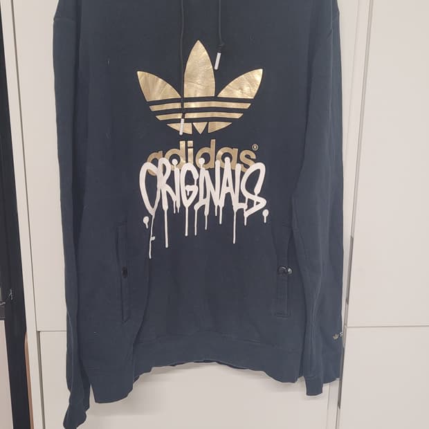 아디다스  오리지날   안쪽 후리스  후드티-XL사이즈