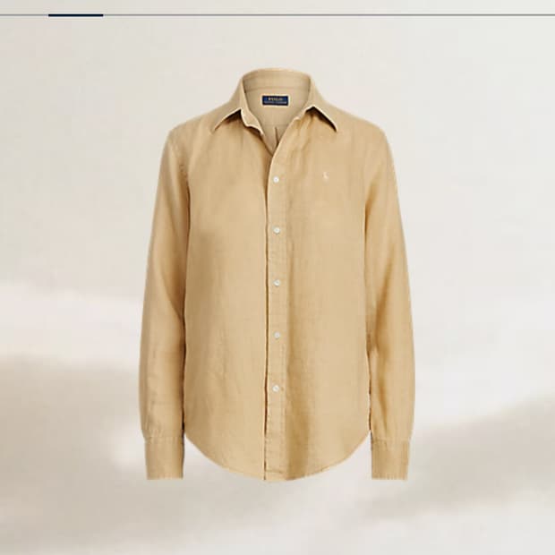 폴로 랄프로렌 신형 린넨 셔츠 XS