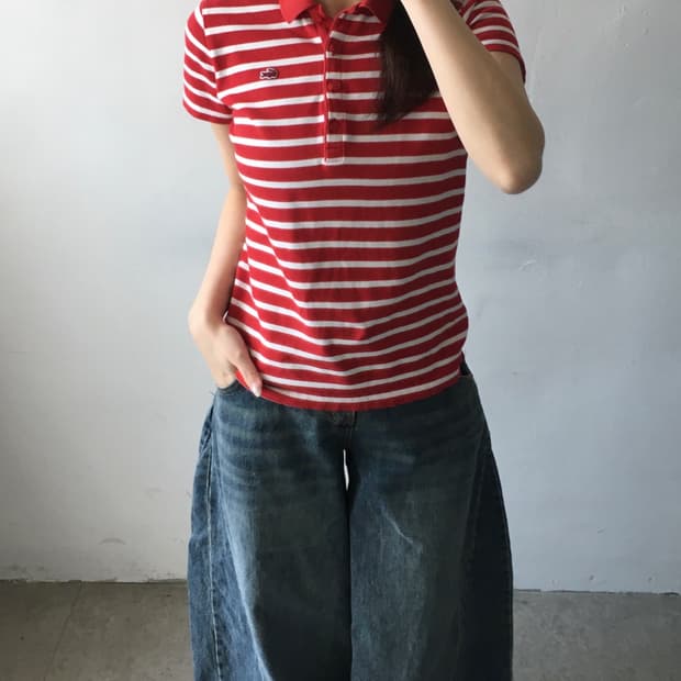 라코스테 스트라이프 피케티