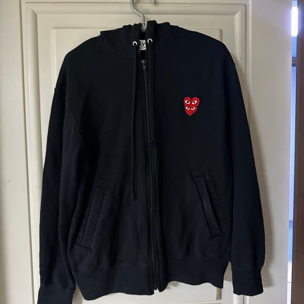 꼼데가르송 더블와펜 후드집업