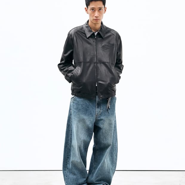 (3) 해칭룸 Stitched Volume 볼륨 레더 자켓