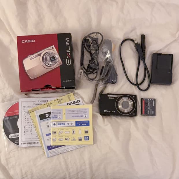Casio ex-z2300 풀박스 아일릿 로제 카시오 디카 디지털카메라