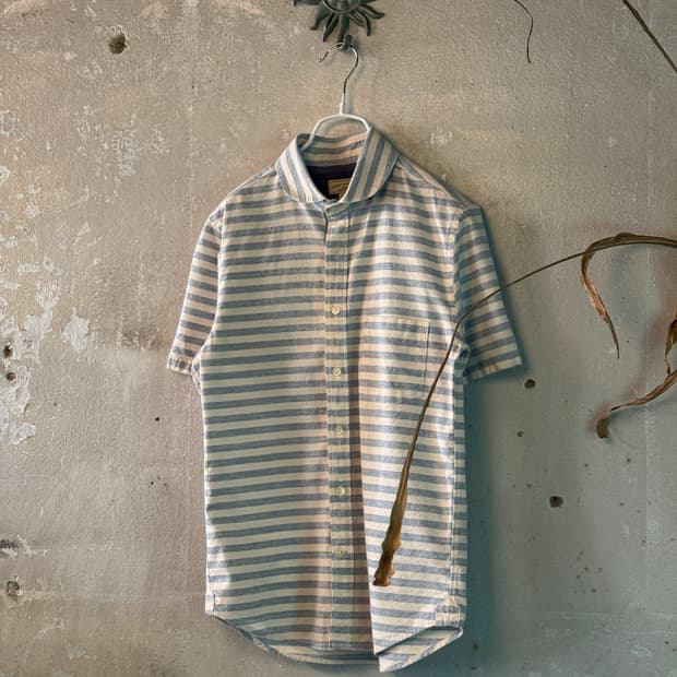 44-55 ) NANO UNIVERSE Stripe Shirt