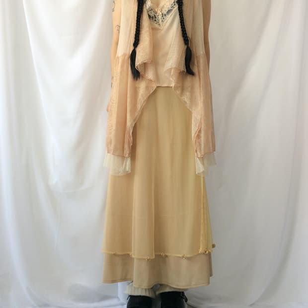Axes femme lace layer open vest