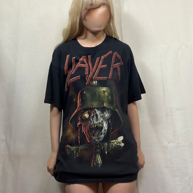 슬레이어 Slayer 오피셜 Soldier Cross 밴드 반팔 티셔츠