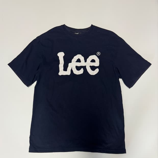 리 Lee 빅 스펠로고 반팔 티셔츠 M 네이비