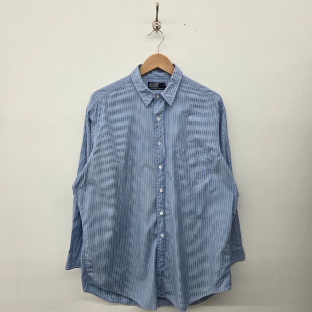 폴로 랄프로렌 스트라이프 셔츠 남방 남L