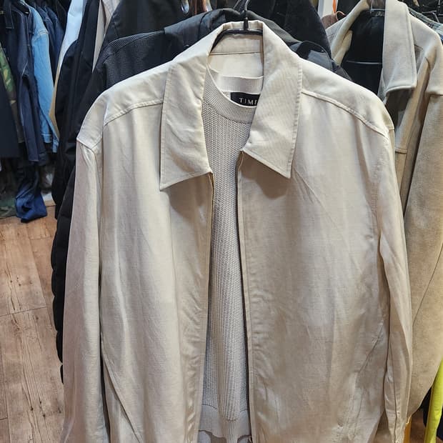 LEMARD 남성 스탠다드 린넨 카라 자켓 100