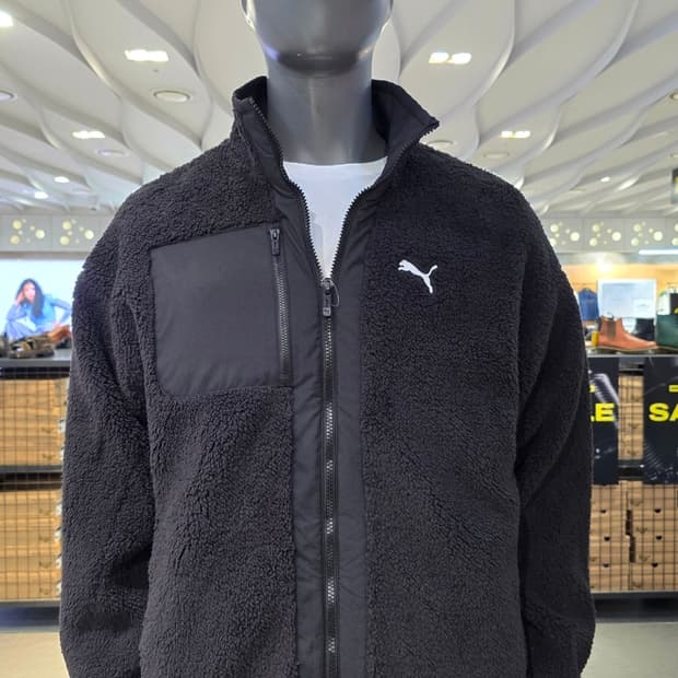 푸마 쉐르파 플리스 양면 자켓 블랙 새제품