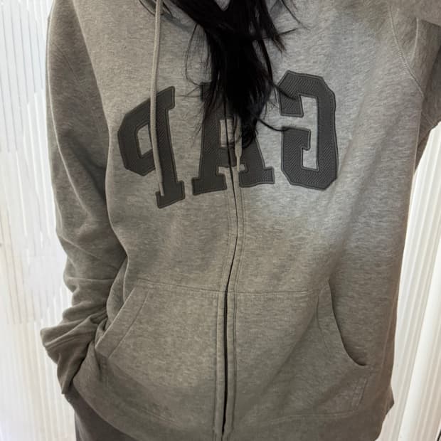 갭 그레이 후드집업 xl