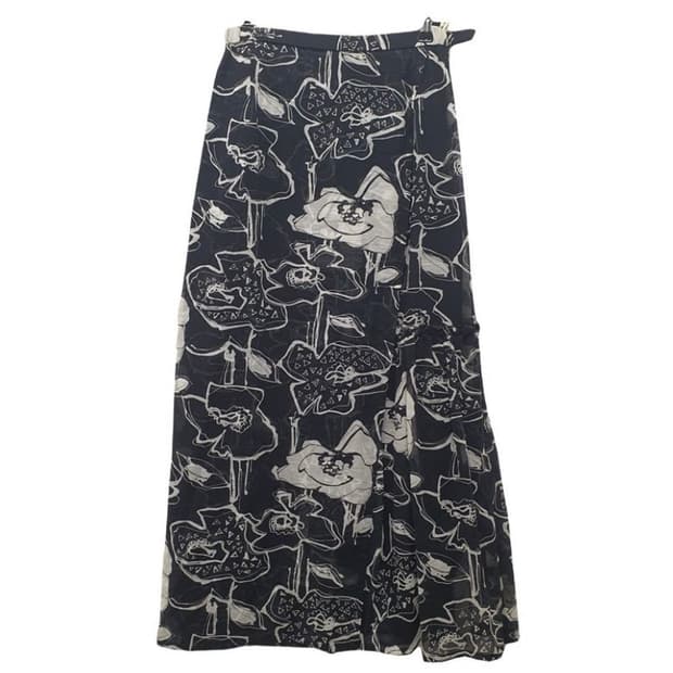 플라워 롱 스커트 빈티지 모리걸 꽃무늬 치마