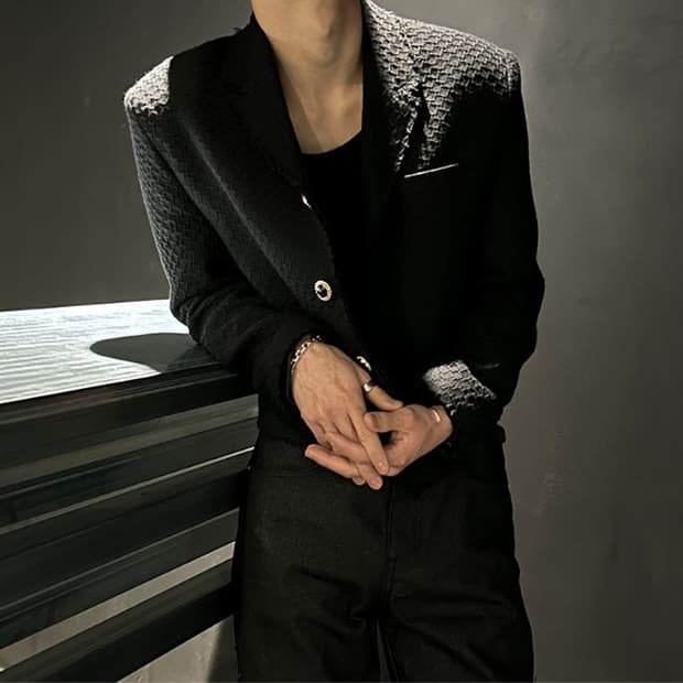 남성 트위드자켓