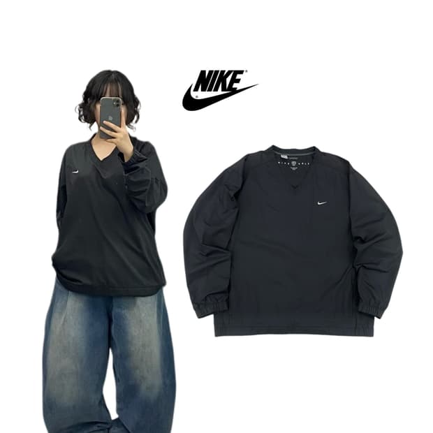 나이키 00s 스우시 올드스쿨 웜업 바람막이