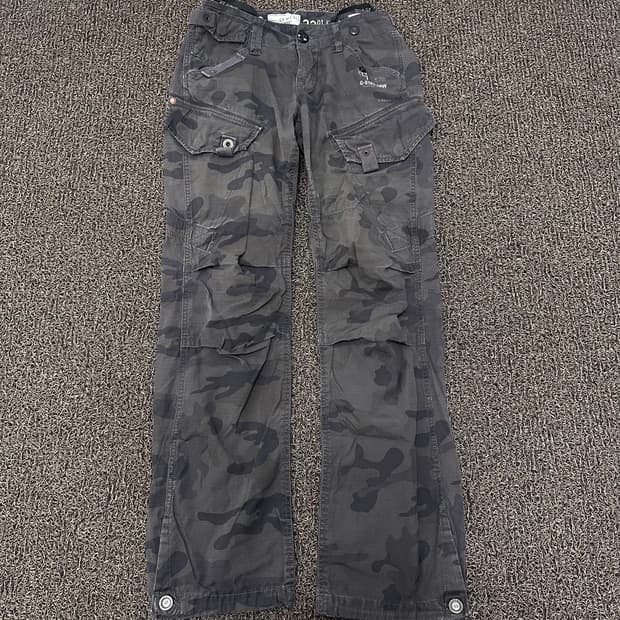 G-Star RAW 카모플라쥬 카고 밀리터리 바지