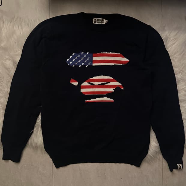 Bape The Stars and Stripes Ape Knitwear