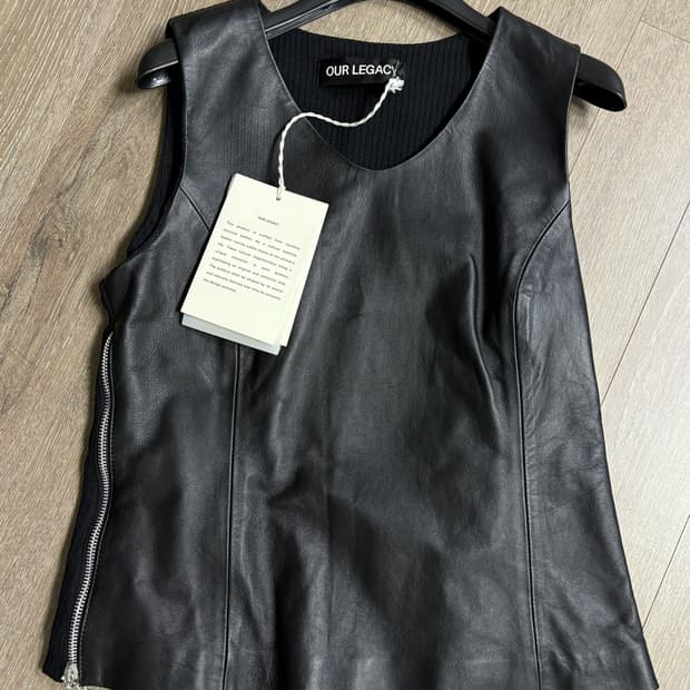 [새상품] 아워레가시 바이커 탑 레더