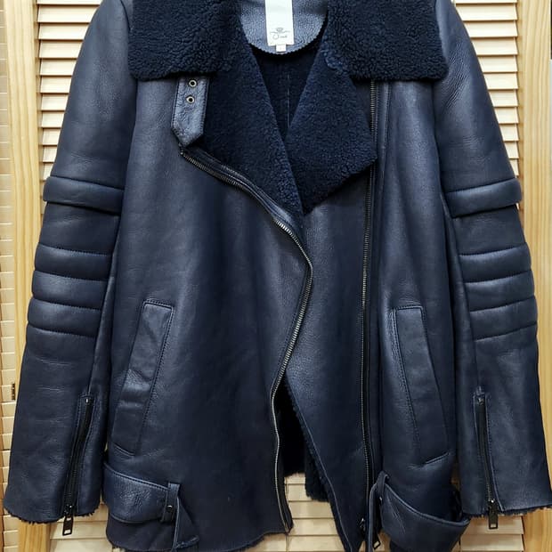 한섬 오즈세컨 양가죽 양털무스탕