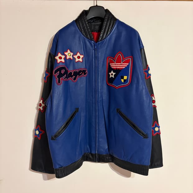 00s Adidas Run Dmc Leather Jacket