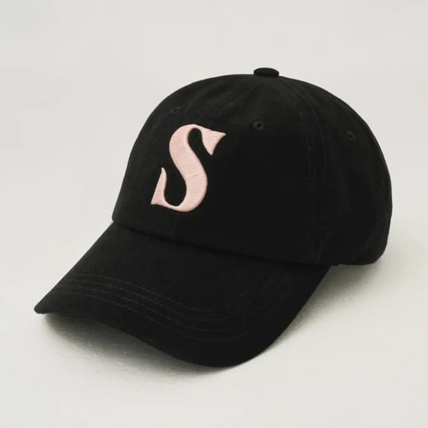 세터 캐쥬얼 볼캡 블랙 핑크