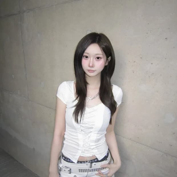 당일배송) 플리즈노팔로우 헤렌 코르셋 탑 아이보리