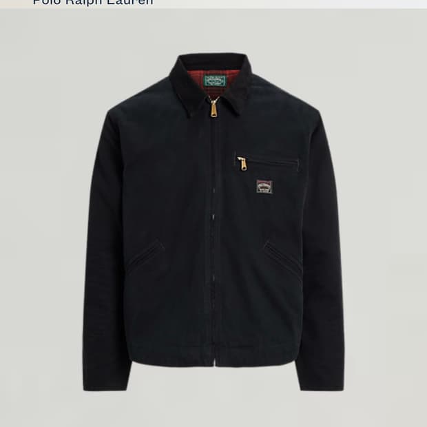 폴로 컨트리 캔버스 자켓 -블랙