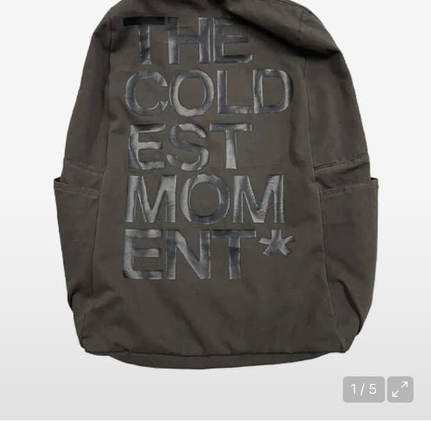 더콜디스트모먼트 TCM logo backpack (brown)