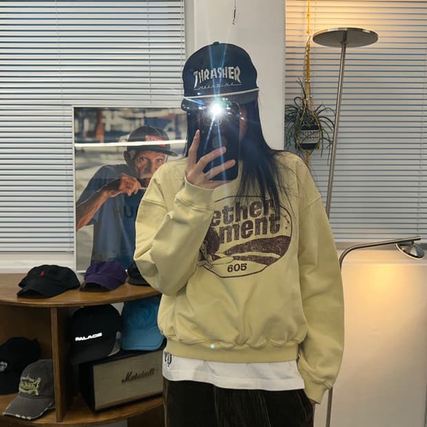 헤더먼트 헤더홈 스웻셔츠 os