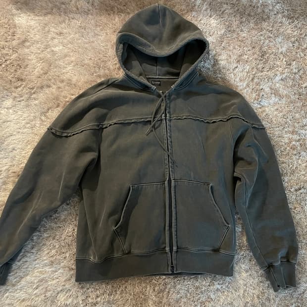 헤리티지플로스 221 피그먼트 후드 집업