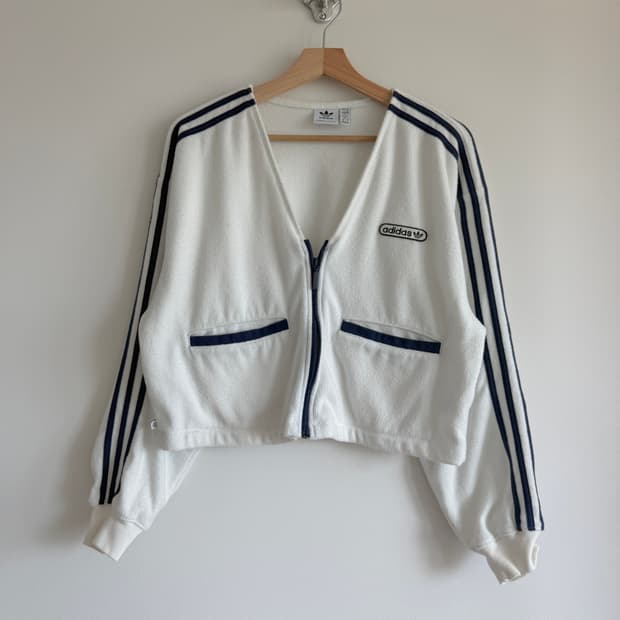 아디다스(adidas) 플리스 집업 가디건(부분 얼룩)