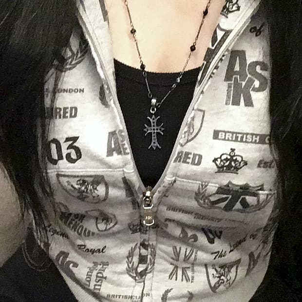 빈티지 Ask Y2k 후드집업