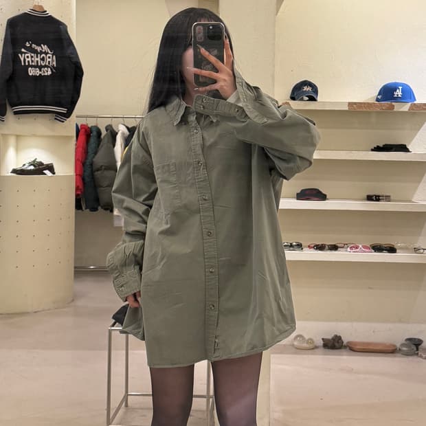 폴로 랄프로렌 버튼다운 셔츠 올리브 U901