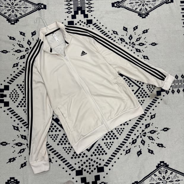 아디다스 화이트 트랙탑 져지