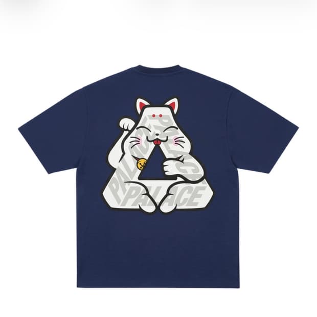 팔라스 네코 럭키 P3 티셔츠 네이비 