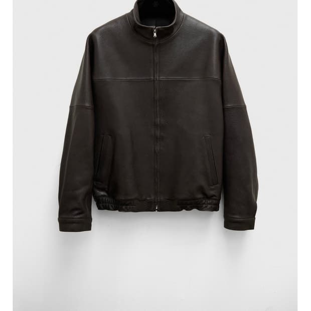 유스 youth 하이넥 레더 블루종 구매