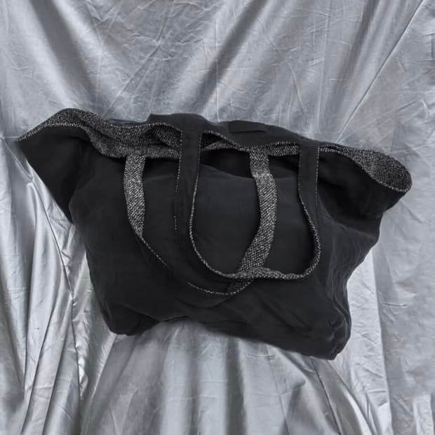 머듈 라운지백 리버시블 블랙 os