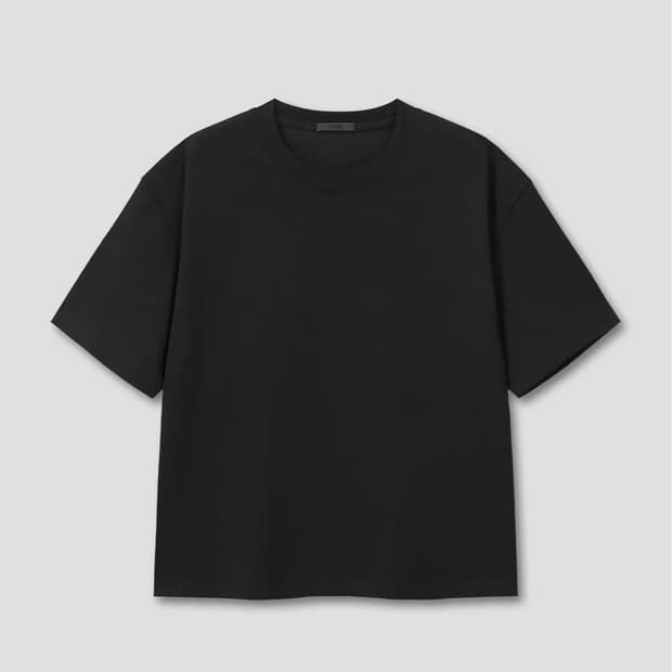 UNIFORM CROP T-SHIRTS (BLACK)