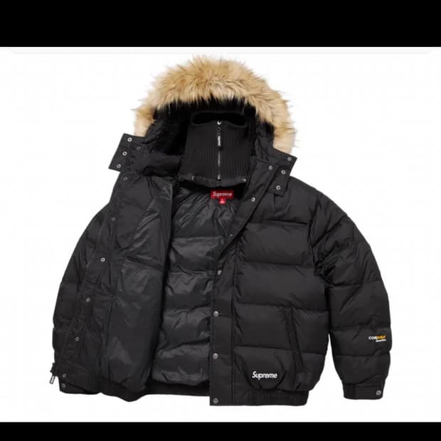 25FW 슈프림 페이스마스크 700-필 다운 퍼퍼 자켓