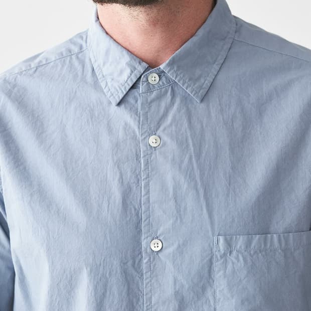 사쥬드크레(Sage de cret) 코튼 반소매 레귤러 셔츠 L사이즈