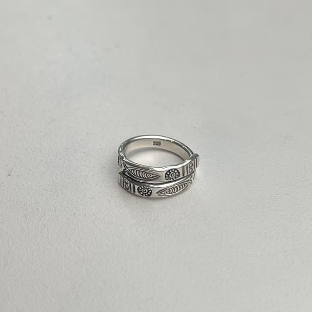 vintage native silver925 open ring
