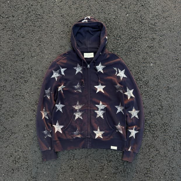 Denim And Supply 스타 패턴 올드스쿨 후드집업