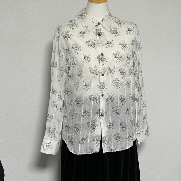 22ss 타오 꼼데가르송 플라워 블라우스 s