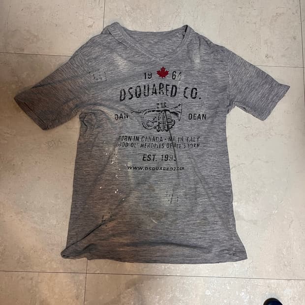 Dsquared2 브이넥 아카이브 티셔츠